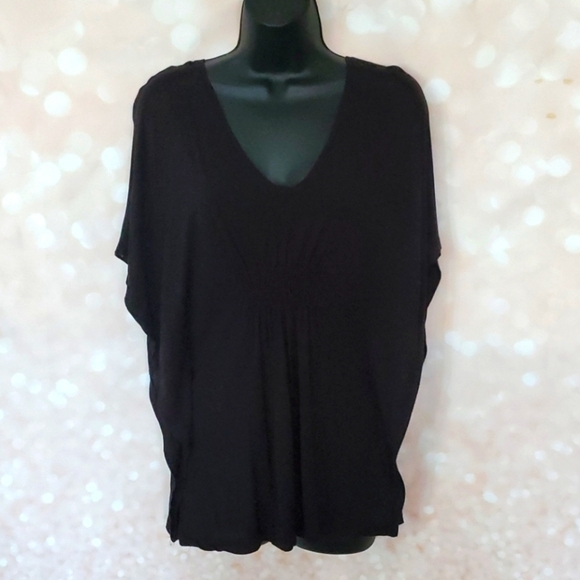 *RARE* H&M Black Batwing Top - Picture 1 of 3